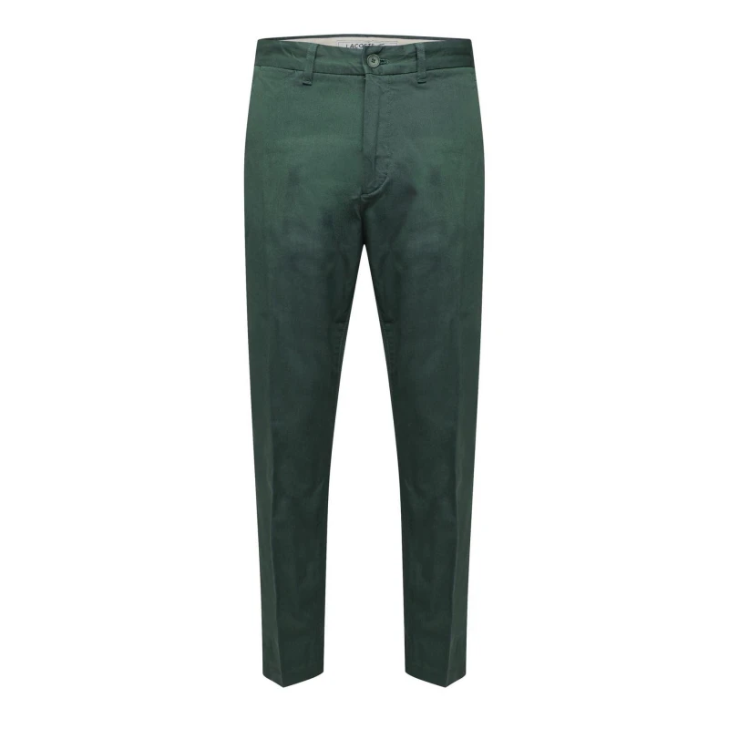 Image of Lacoste Straight-Fit Chinos Green male 32 inch
