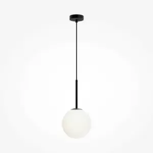 Image of Maytoni Maytoni Basic Form 20cm Modern Globe Pendant Ceiling Light Matt Black E14