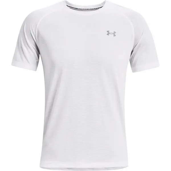 image of Under Armour Armour Streaker Tee Mens Short Sleeve Performance T-Shirts S Yellow 45211613350