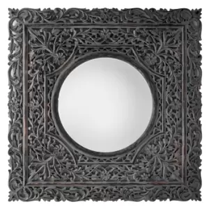 Image of Farley Round Mirror, 120cm Grey