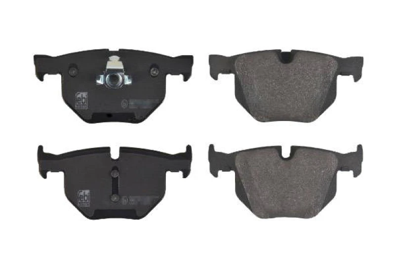Image of SWAG 20 91 6466 Brake pad set Rear Axle, prepared for wear warning indicator, with piston clip Brake Pad Set,disc brake (402)