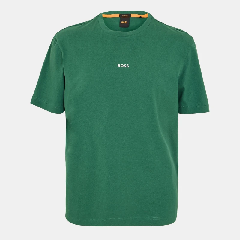 Image of Boss Mens Oversized T-Shirt Open Green male XS