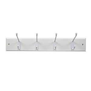 Image of Wickes Light Duty Hook Rail White 450mm
