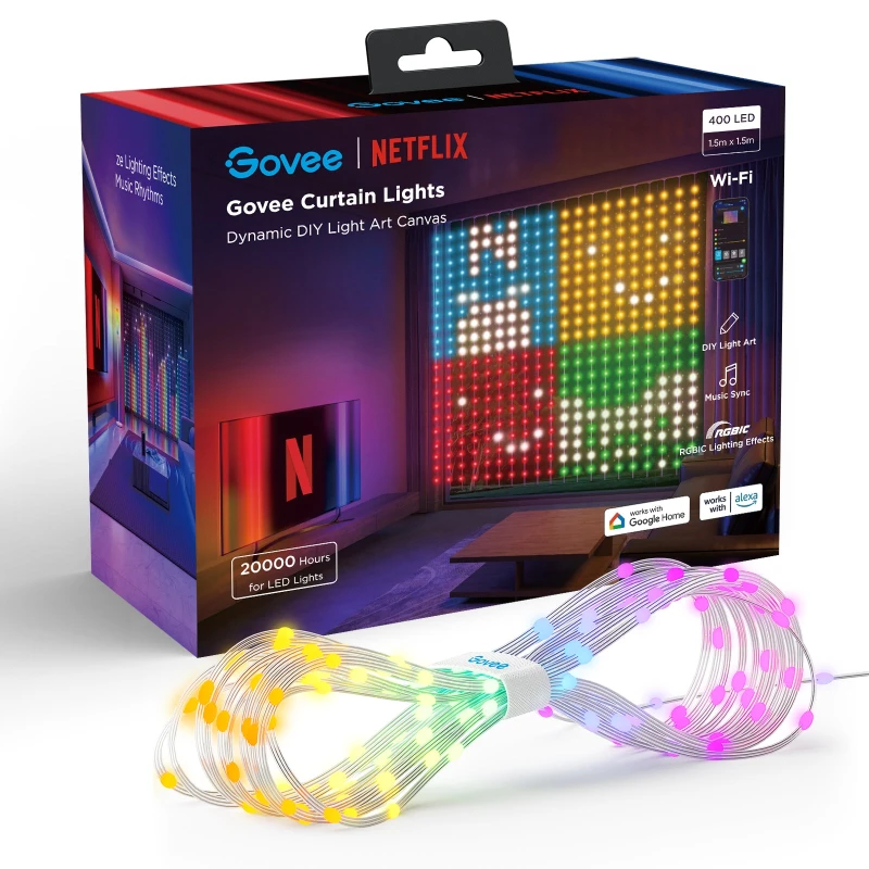 Image of Govee GOVEE CURTAIN LIGHT NETFLIX 400 LED