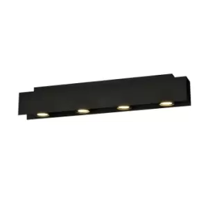 Image of Kenno Black Surface Mounted Downlight 4x GU10