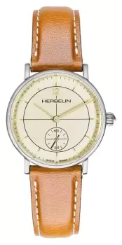 image of Herbelin 10647AP17TRGD Inspiration Cream Dial Brown Watch