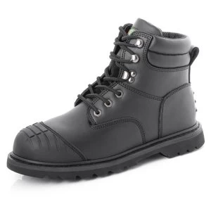 Image of Click Footwear Goodyear Welt Boot TPU Scuff Cap Leath Black 10.5 Ref