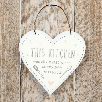 Image of Love Life Mini Heart Plaque - Kitchen