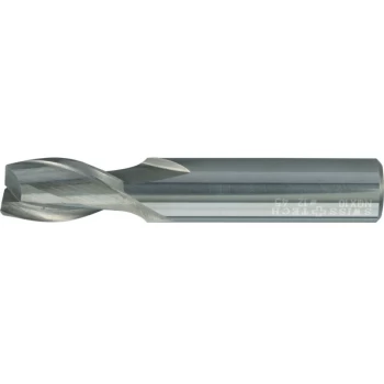 image of 6.00MM Carbide 2 Flute Plain Shank Short Series Slot Drill - Uncoated - Swisstech