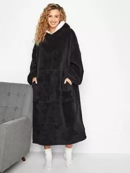 image of Long Tall Sally Snuggle Hoodie Sherpa Hood Black, Women