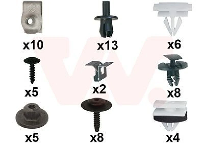 Image of VAN WEZEL Mounting Kit, bumper VAN WEZEL 0949794