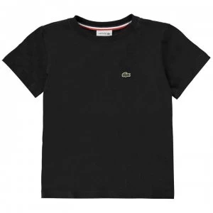 Image of Lacoste Junior Boys Basic Logo T Shirt - Black