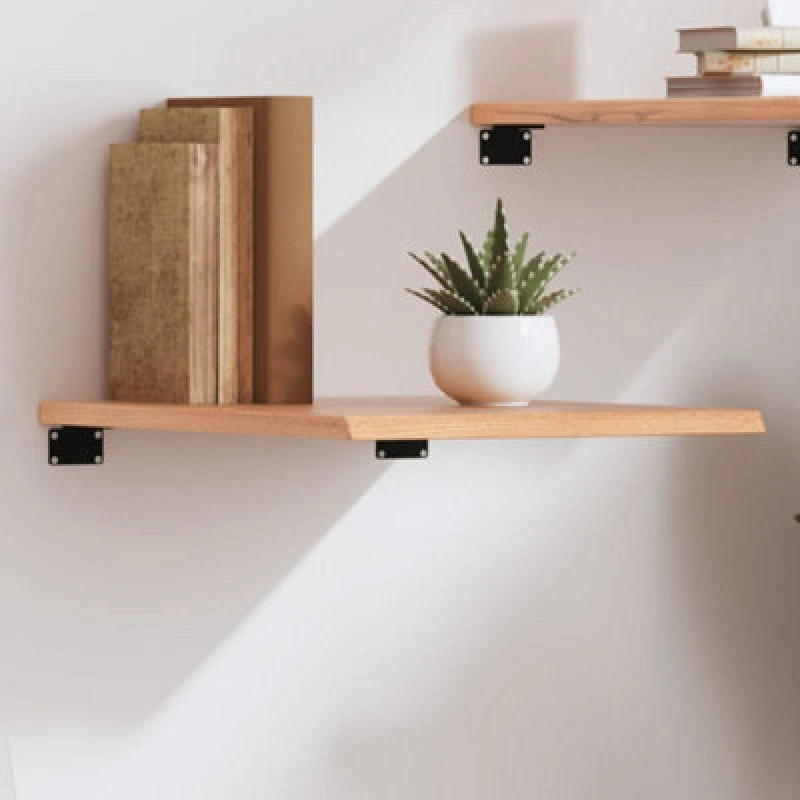 Image of VIDAXL Wall Shelf Light Brown 40x50x2cm Treated Solid Wood Oak vidaXL 8720845813536