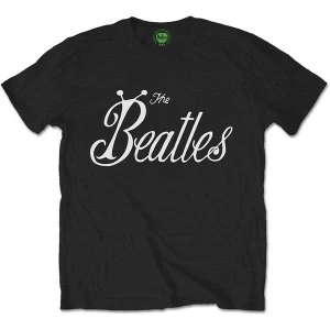 Image of The Beatles Bug Logo Mens Small T-Shirt - Black