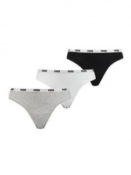 image of Puma String 3 Pack Thongs - Multi