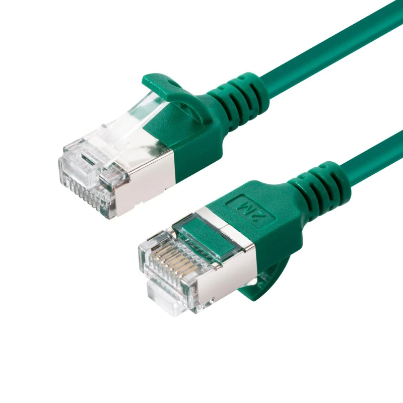 Image of Microconnect V-FTP6A0025G-SLIM networking cable Green 0.25 m Cat6a U/F