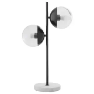 Image of Interiors by PH Revive Black Finish Metal Table Lamp