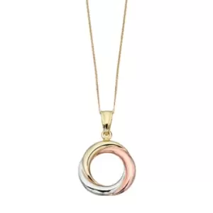 Image of 9ct Triple Gold Russian Ring Style Pendant