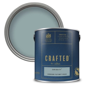 Image of CRAFTED by Crown Flat Matt Interior Wall, Ceiling and Wood Paint - Curiosity - 2.5L