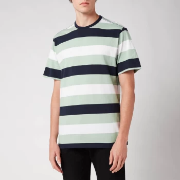 Image of Barbour Mens Edwards Stripe T-Shirt - Navy - M
