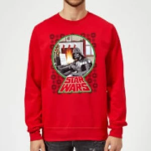 Image of Star Wars A Very Merry Sithmas Christmas Sweatshirt - Red - L
