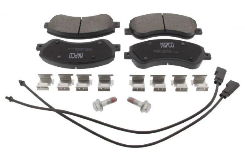 Image of MAPCO 6856 Brake pad set Front Axle, incl. wear warning contact Brake Pad Set,disc brake (402)