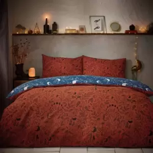 Image of Witchy Vibes Duvet Cover Set Rust, Rust / King