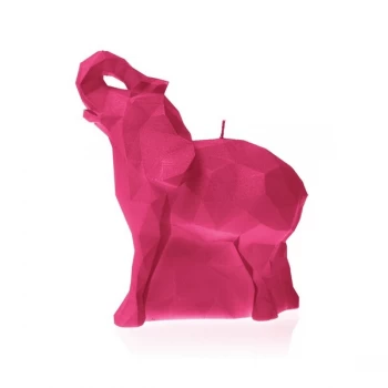Image of Dark Pink Medium Elephant Candle