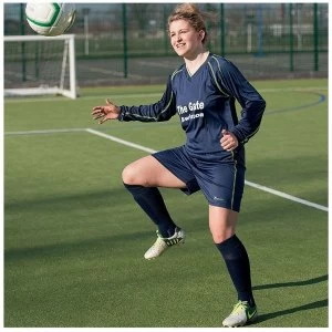 Image of Precision Marseille Shirt & Short Set 26-28 Navy/Fluo Yellow