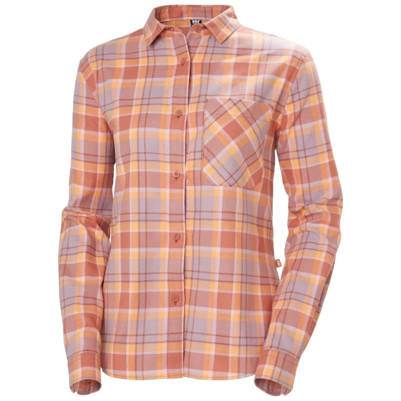 Image of Womens long sleeve shirt Helly Hansen Lokka Flannel Marron Female L