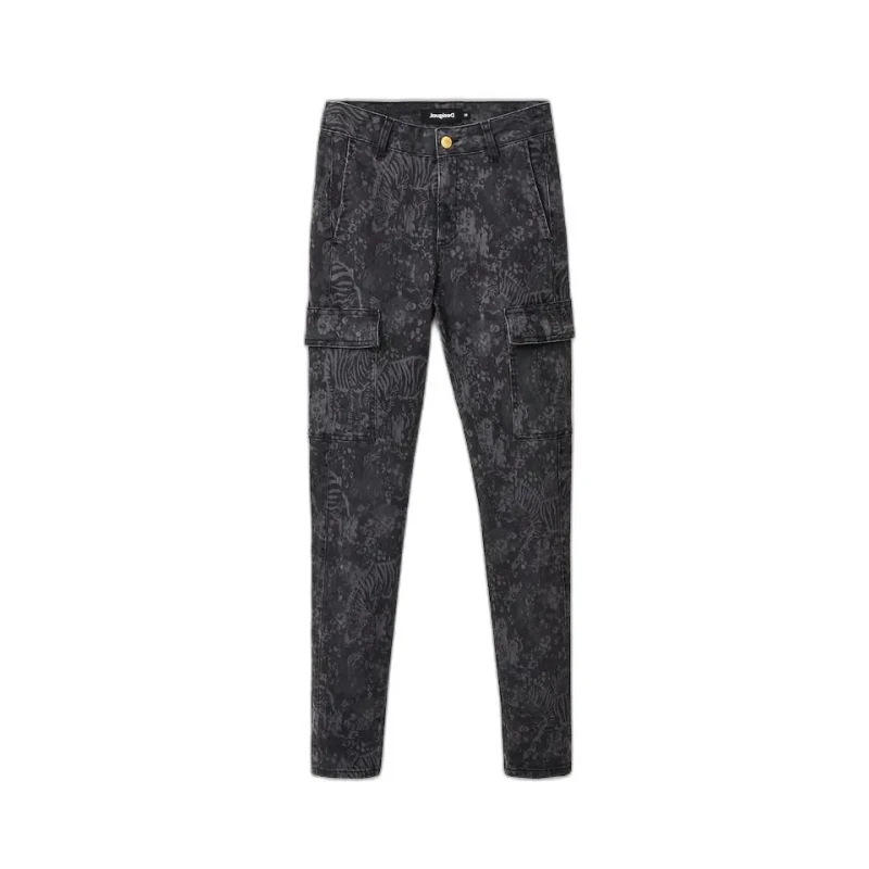Image of Desigual Womens Trousers Desigual Fabiola Noir Female 36
