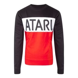 Image of Atari - Cut & Sew Mens Small Sweatshirt - Multi-Colour