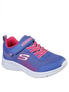 Image of Skechers Girls Microspec Trainers - Blue