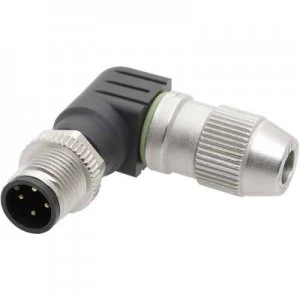 image of Sensor actuator connector M12 Plug right angle No. of pins RJ