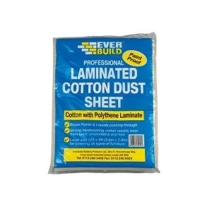 image of Everbuild Laminated Cotton Dust Sheet 3.6 x 2.7m