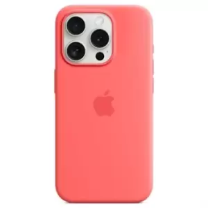 Image of Apple iPhone 15 Pro Max Guava Silicone Case with MagSafe