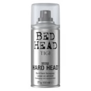 image of TIGI Bed Head Mini Hard Head Hairspray for Long Lasting Strong Hold 100ml