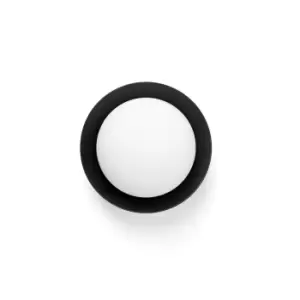Image of May LED Black Flush Wall, Ceiling Lamp IP44