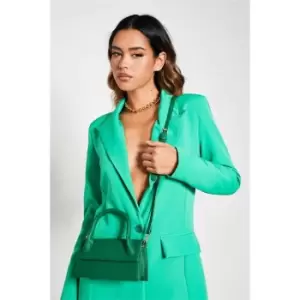 Image of I Saw It First Rectangular Crossbody Bag - Green