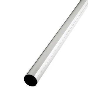 image of Colorail Chrome-plated Steel Round Tube (L)2.44m (Dia)32mm