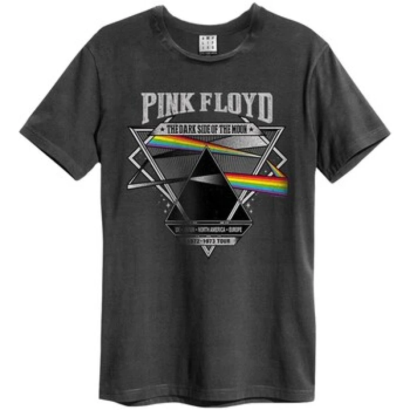 Image of Amplified Amplified Men 72 Tour Pink Floyd T-Shirt in Charcoal Size: X-Small Charcoal XS Male 5063470958566