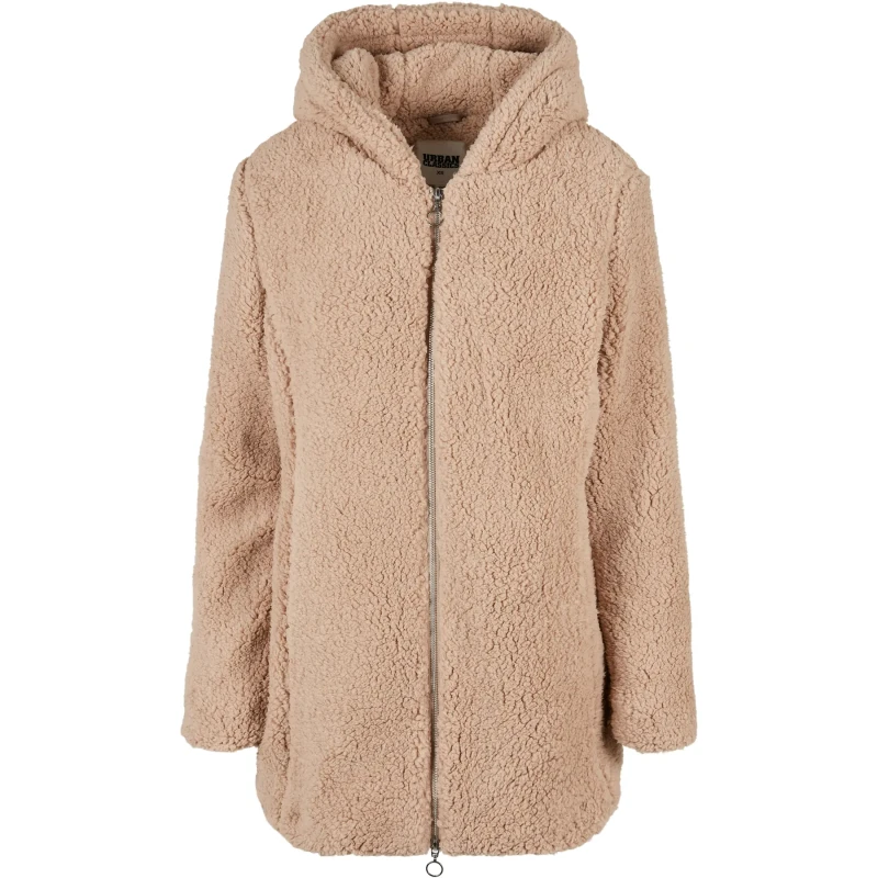 Image of Urban Classics Womens hoodie fleece Urban Classics Sherpa Marron Female S