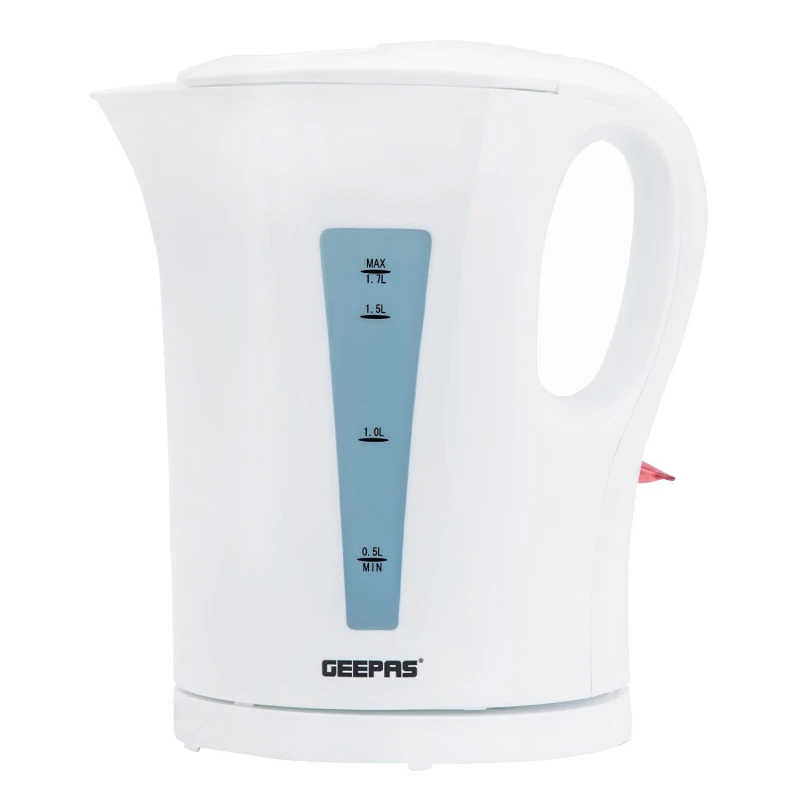 Image of Geepas 1.7L Cordless Electric Kettle Fast Rapid Boil Jug 2200W in White White Unisex