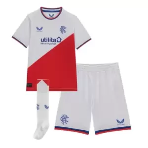 Image of Castore Rangers FC Away Mini Kit 2022 2023 Infant Boys - White