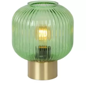 image of Lucide MALOTO - Table Lamp - Ø20cm - 1xE27 - Green