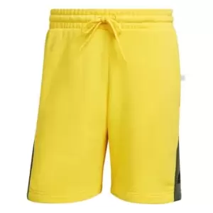 Image of adidas Future Icons Embroidered Badge of Sport Shorts Men - Yellow