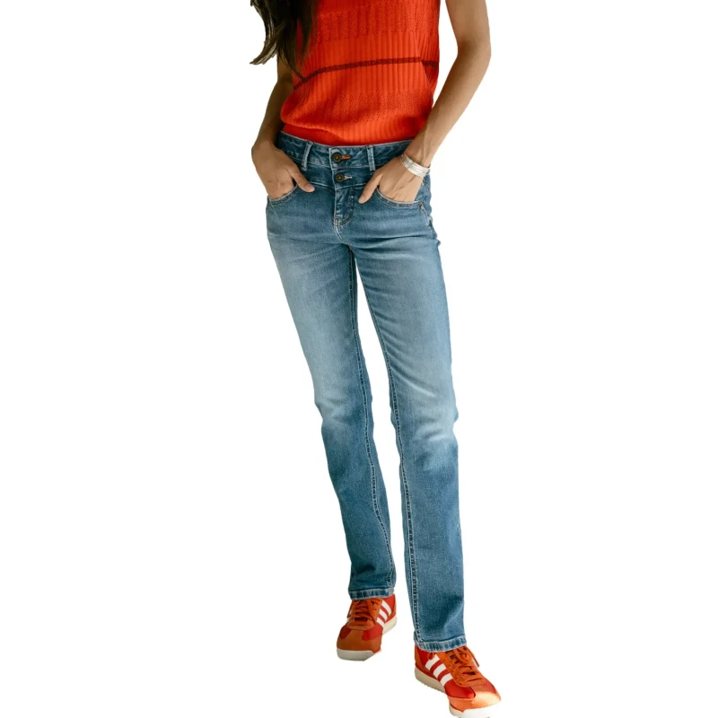 Image of Freeman T Porter Womens slim-fit Trousers Freeman T Porter Madie S-SDM (Denims) Bleu Female XS