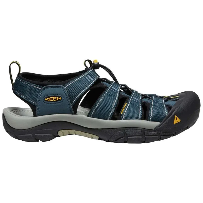 Image of Keen Newport H2 Textile Mens Lace Up Sandals - Navy Medium Grey - Size:UK 7.5