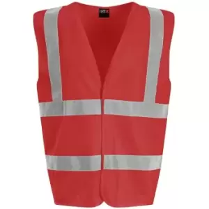 Image of PRO RTX High Visibility Unisex Waistcoat (3XL) (Red) - Red