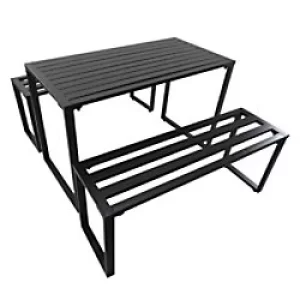 Image of Outsunny Garden Coffee Set 84B-250 Black